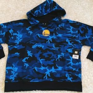 NWT! BLUE CAMO WARRIORS HOODIE XL